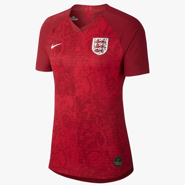 Camisetas Inglaterra Segunda equipo Mujer 2019 Rojo